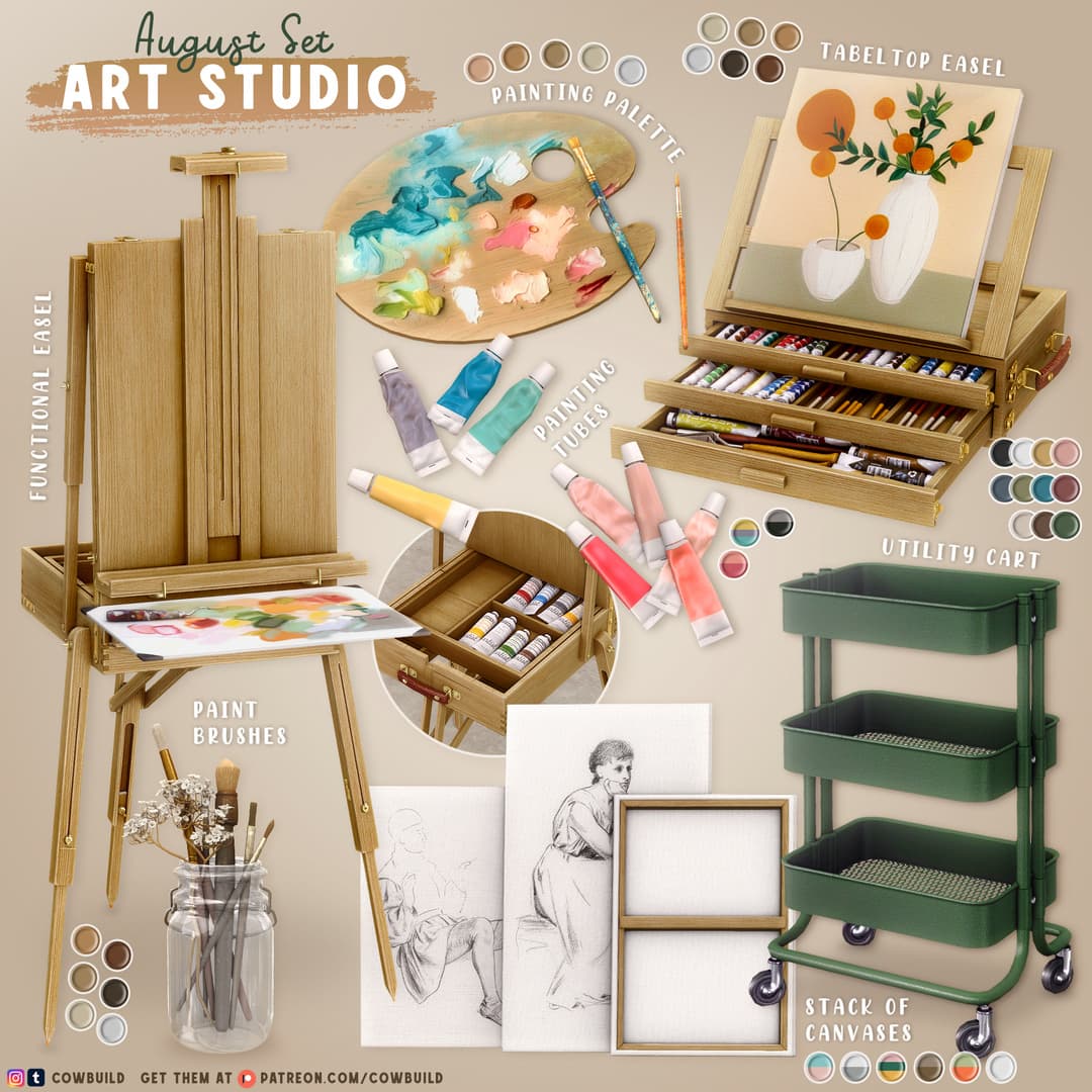 Скриншот мода Набор для художника Art Studio